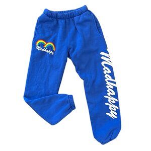 Blue Madhappy Graphic Print Rainbow Drawstring Sweatpants
